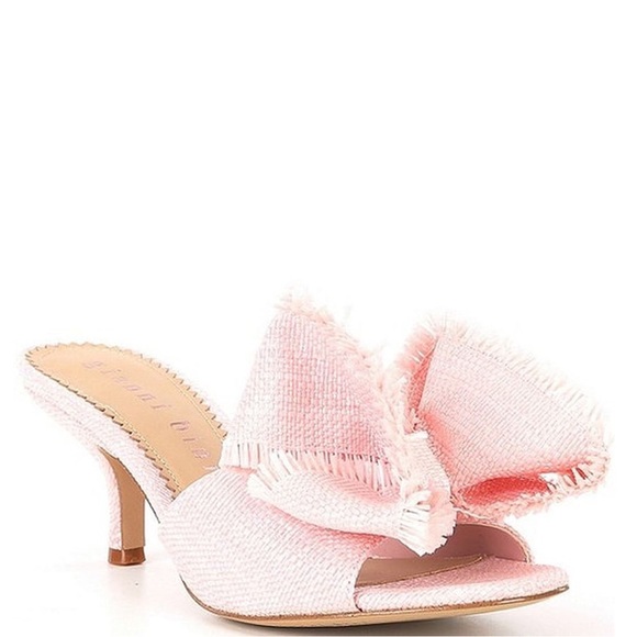 Gianni Bini Shoes - Gianni Bini Wendell Raffia Bow Dress Sandals in Candy Pink